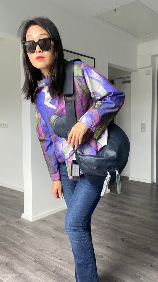 XXL Tasche /Umhängetasche/ Bauchtasche /Schultertasche /crossbody Bag in Dunkelblau