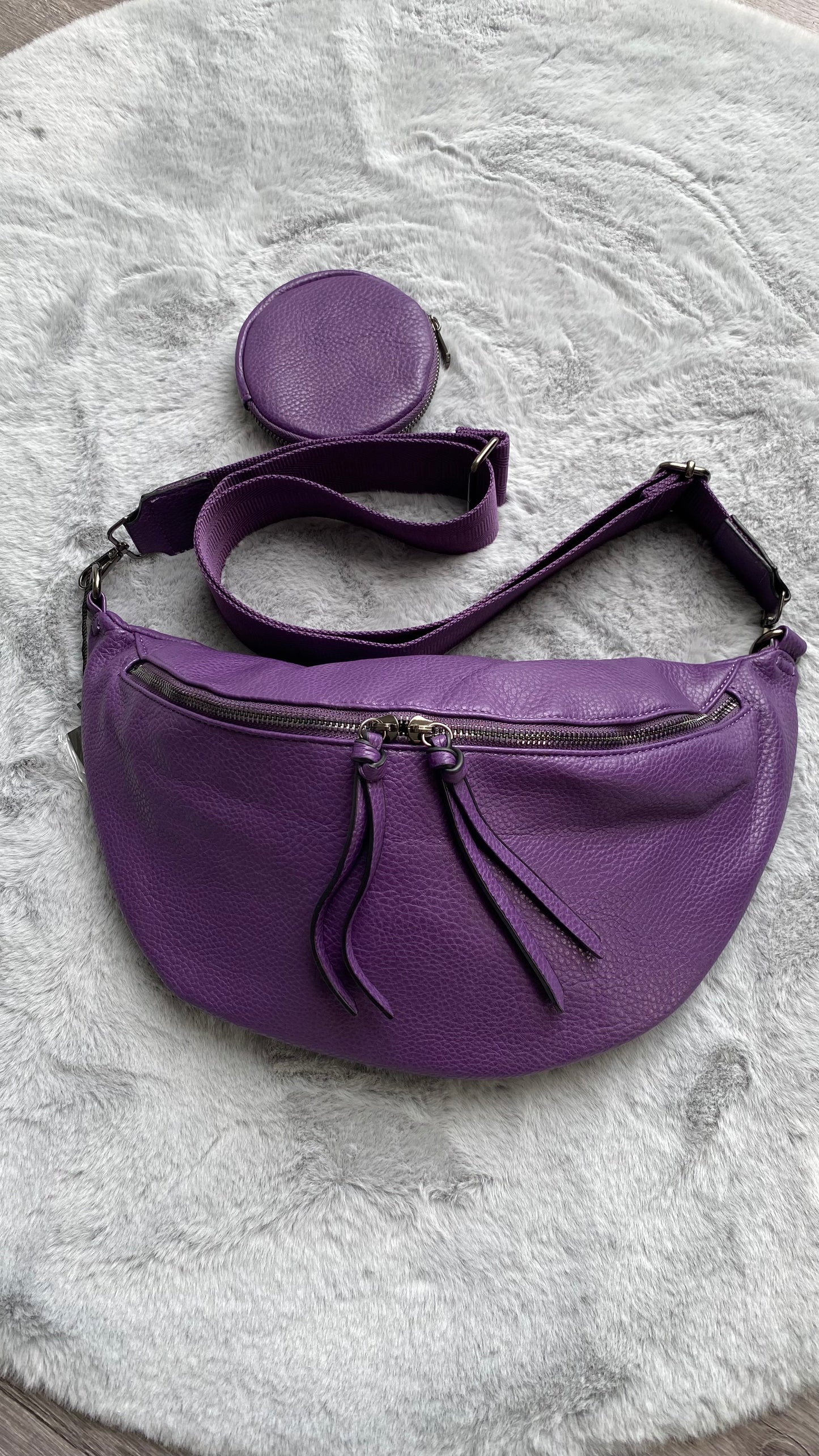 Neu Herbst/Winter Umhängetasche-crossbody bag -Schultertasche-Bauchtasche in Lila