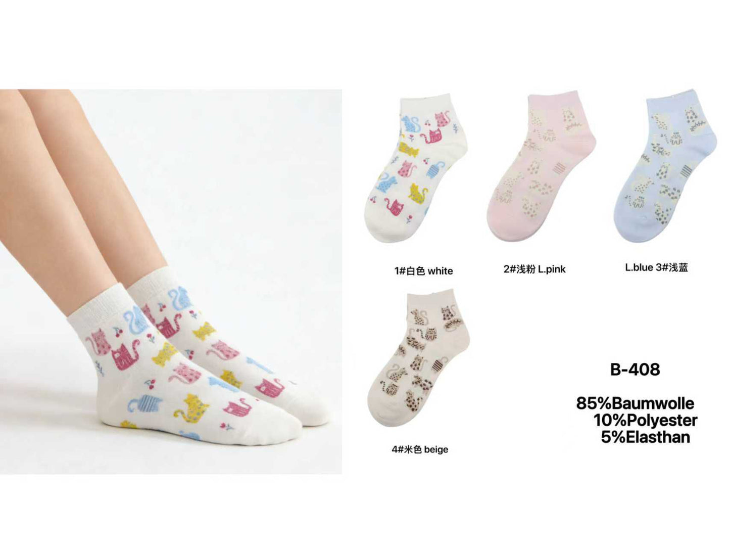 Trendig Socken mit Vielfältigen Motiven