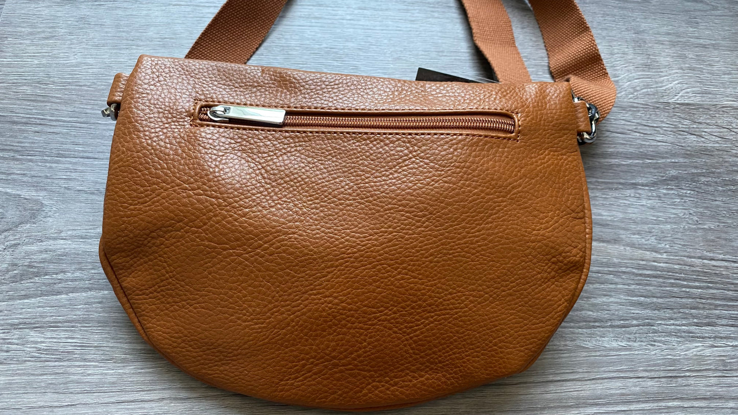 Damen crossbody bag-Umhängetasche-Schultasche-Bauchtasche-Handytasche in camel
