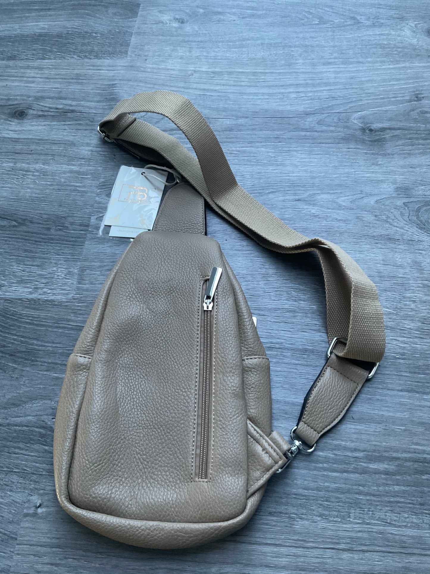 Universe Umhängetasche/Bauchtasche /Handytasche in Taupe