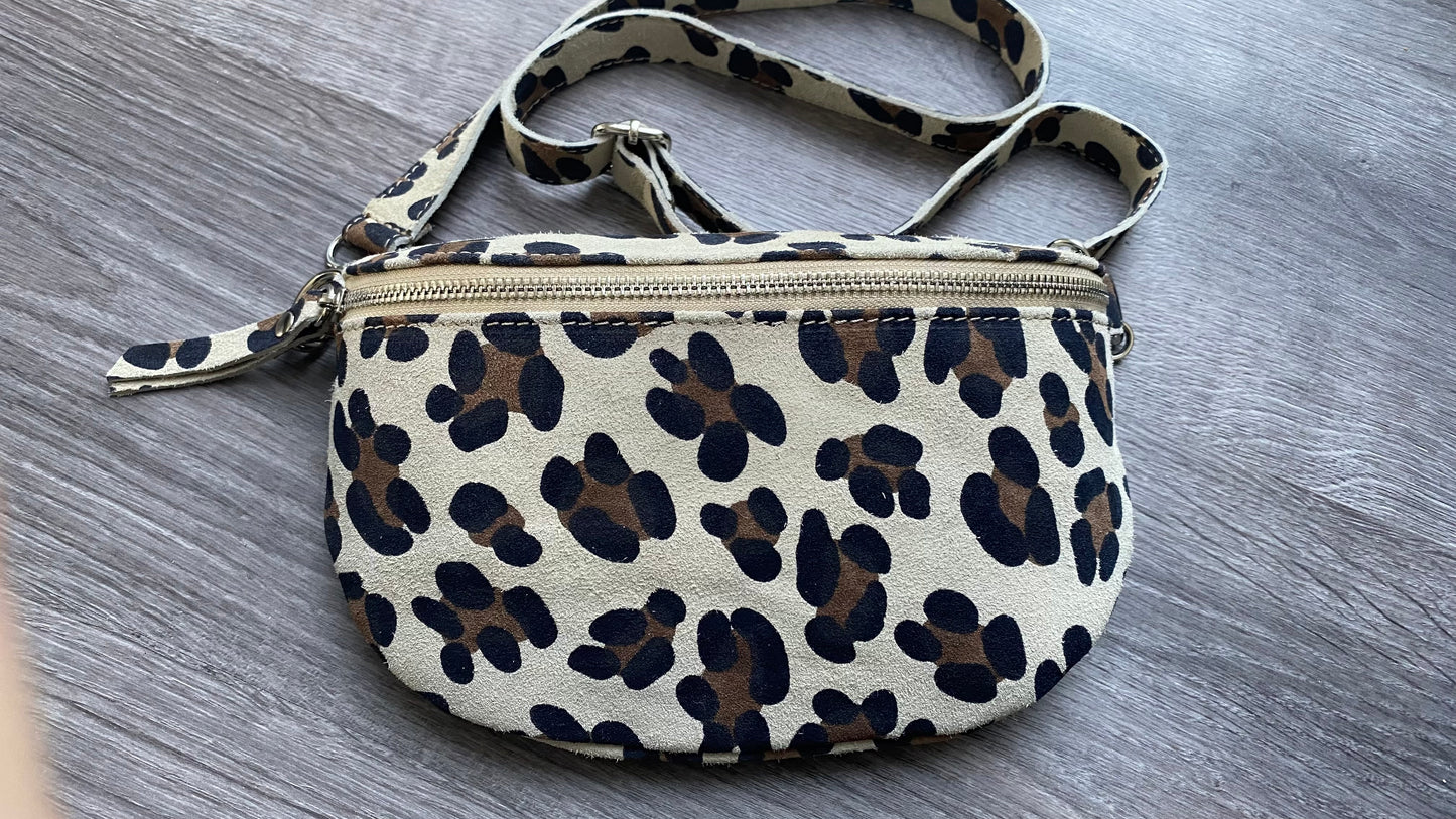 Bauchtasche -crossbody bag -Schultertasche- Wildleder Made in Italy