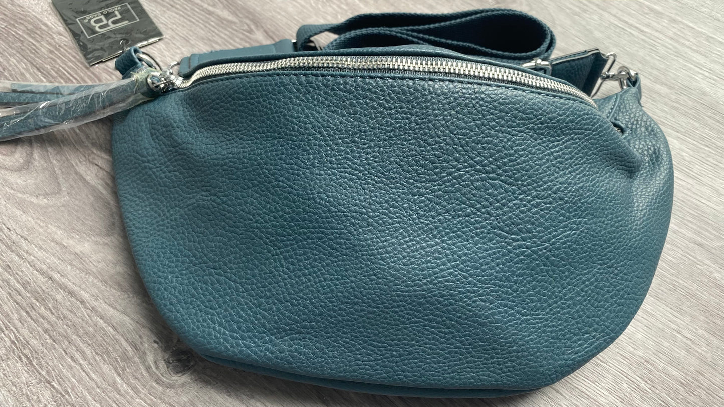 Damen Bauchtasche / Hüfttasche/ Umhängetasche/ Cross Body Bag in Petrol