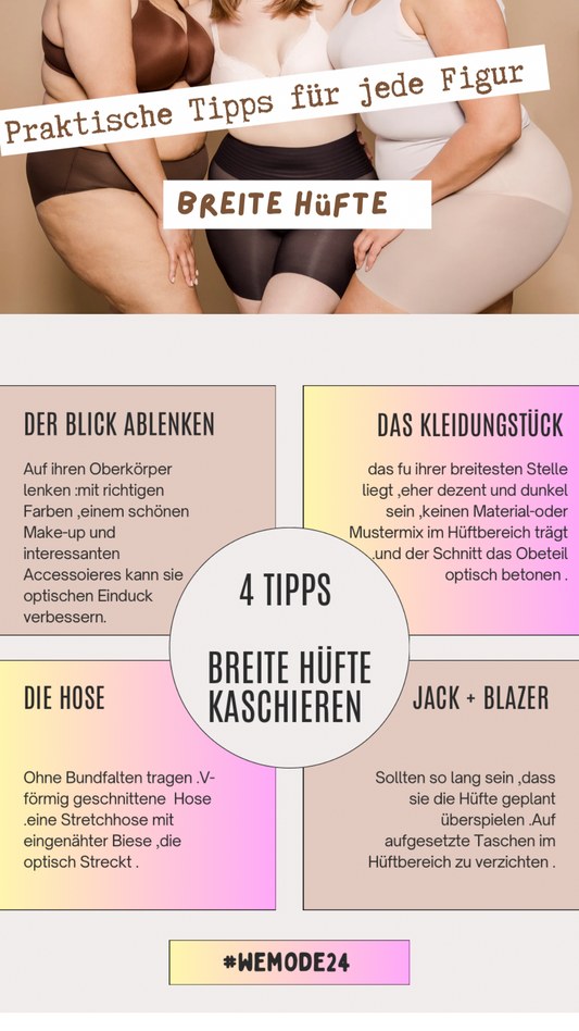Praktische Tipps für jede Figur-Breite Hüfte