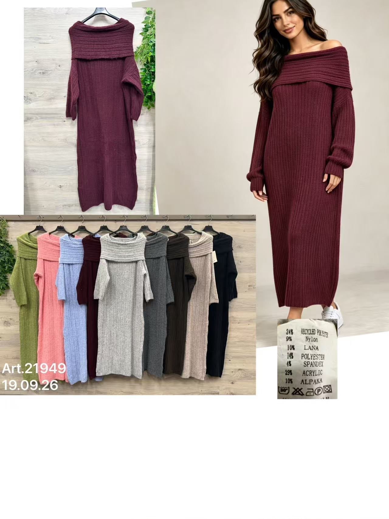 Damen Maxikleid gestrickt