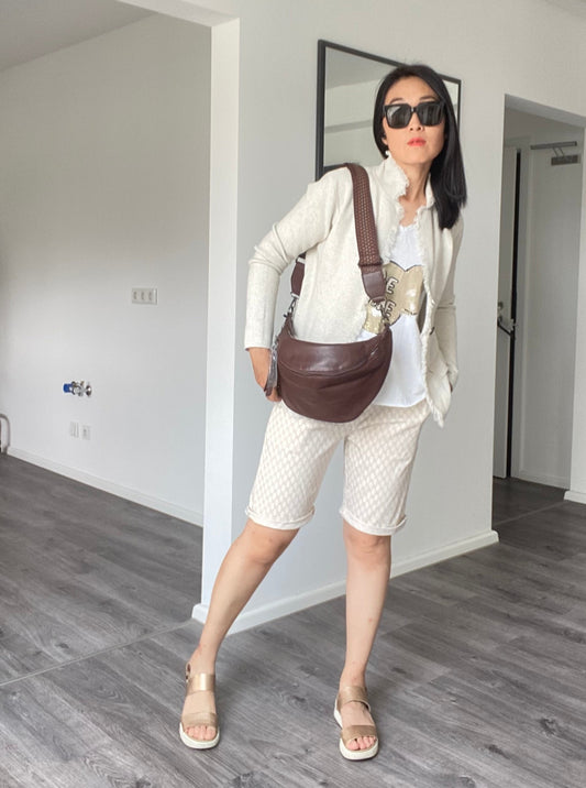 NEU Herbst/Winter 2023 Damen Bauchtasche / Hüfttasche/ Umhängetasche/ Crossbody Bag in Dunkelbrauen