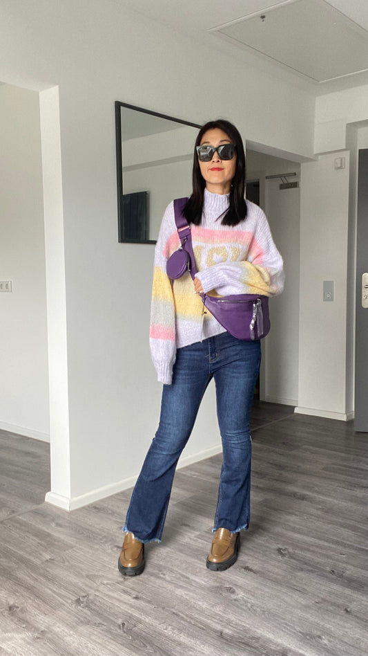 Neu Herbst/Winter Umhängetasche-crossbody bag -Schultertasche-Bauchtasche in Lila