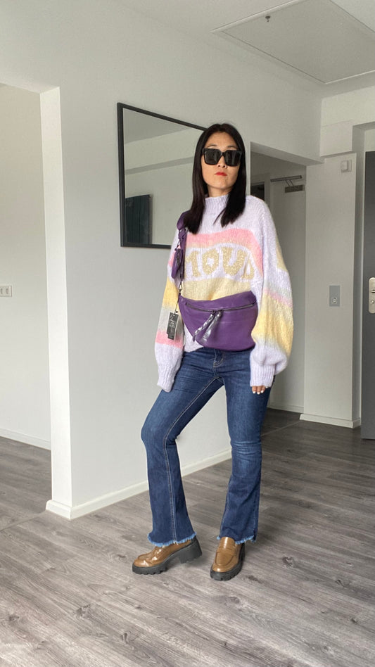 Neu Herbst/Winter Umhängetasche-crossbody bag -Schultertasche-Bauchtasche in Lila