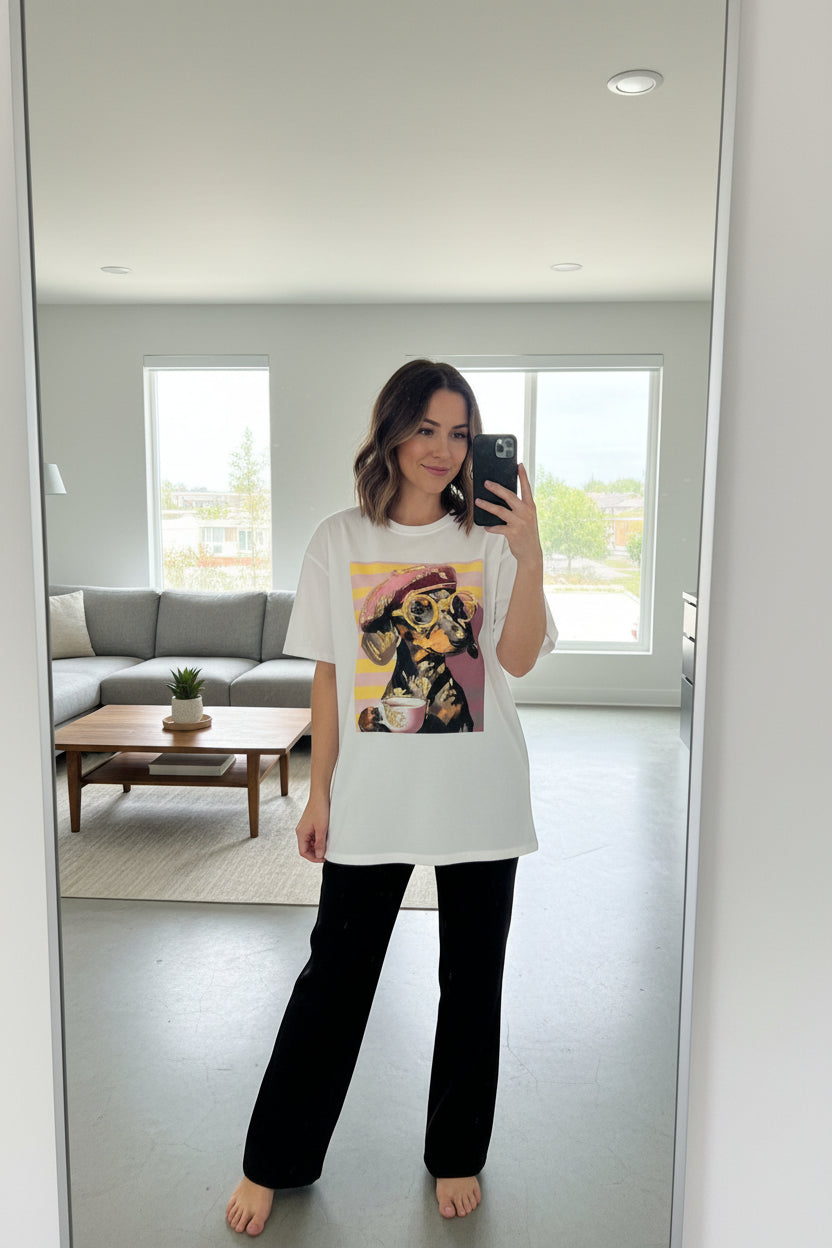 Damen Shirt mit Hund Motive