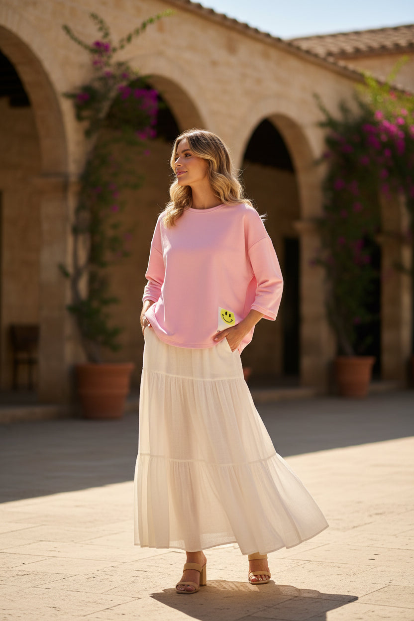 Damen-Sweatshirt aus hochwertiger Baumwolle