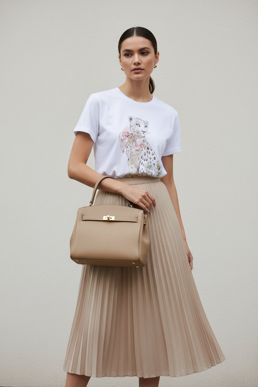 Damen T-Shirt mit Leopard