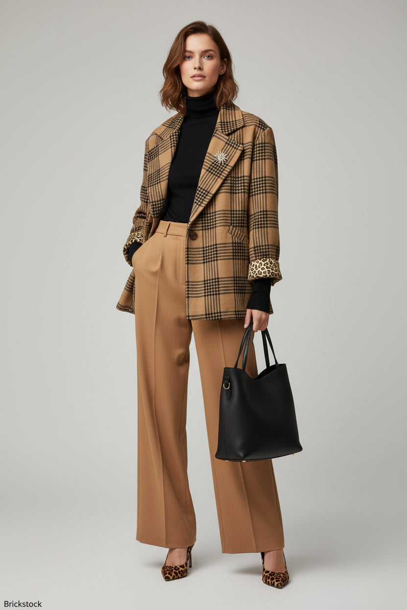 Damen Jacke Animalprint