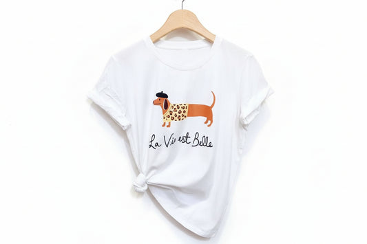 Damen T-Shirt mit Hund der Motive