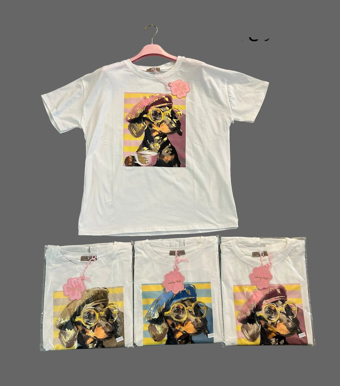 Damen Shirt mit Hund Motive