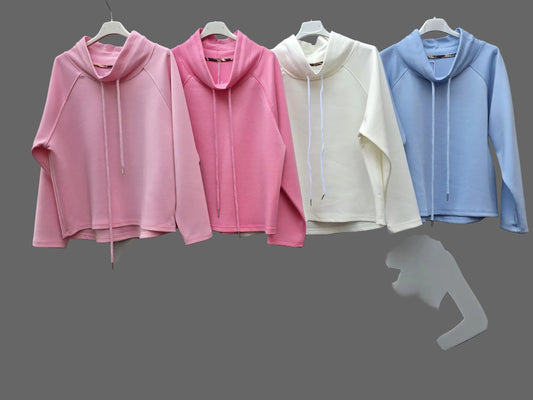 Damen-Sweatshirt mit Fließende Material