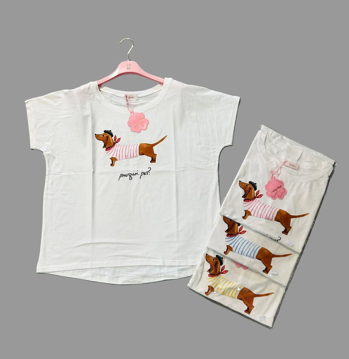 Damen Shirt mit Hund Motive