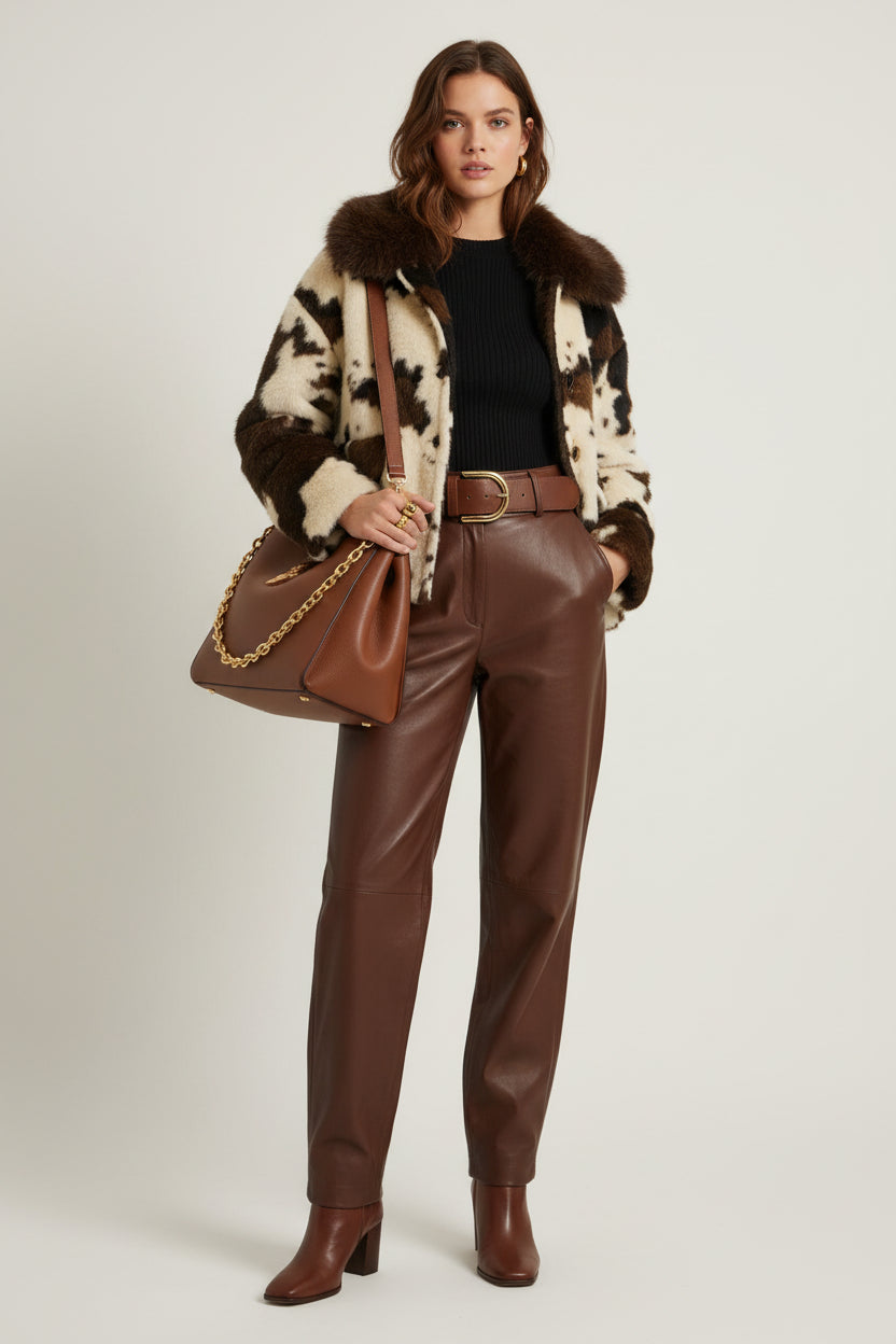 Damen Jacke aus Kunstfell