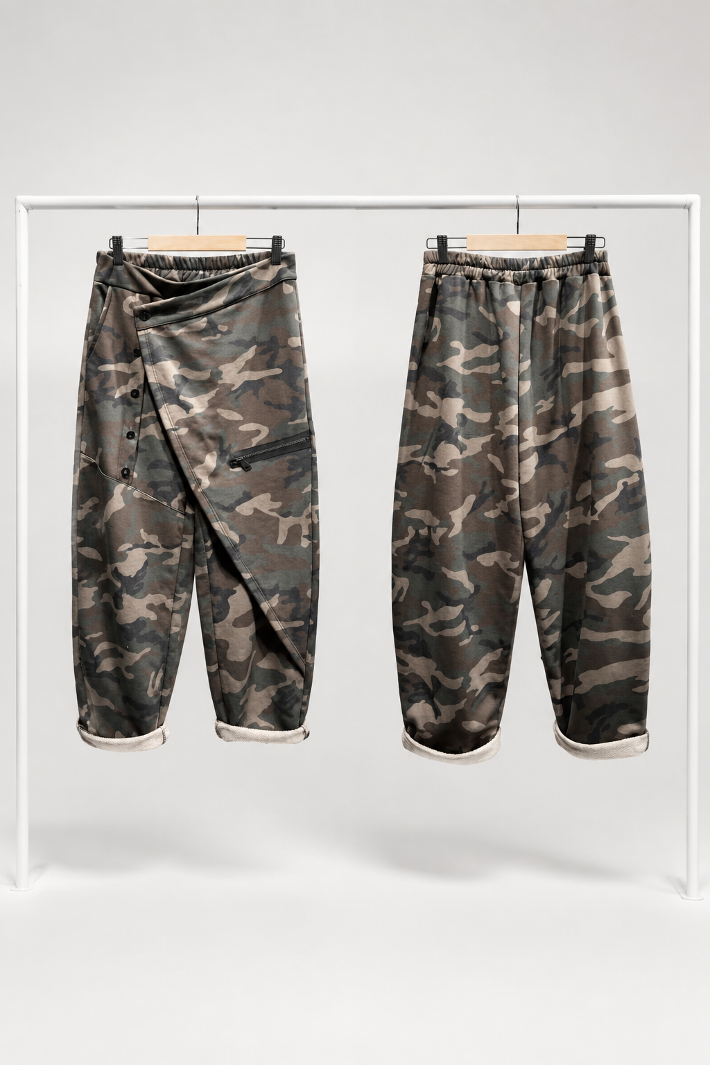 Damen Hose Camouflage- Muster
