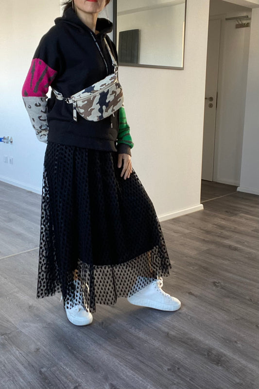 Bauchtasche -crossbody bag -Schultertasche- Wildleder Made in Italy