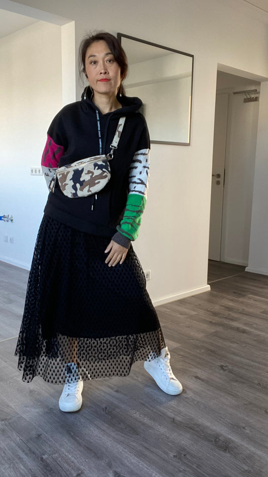 Bauchtasche -crossbody bag -Schultertasche- Wildleder Made in Italy