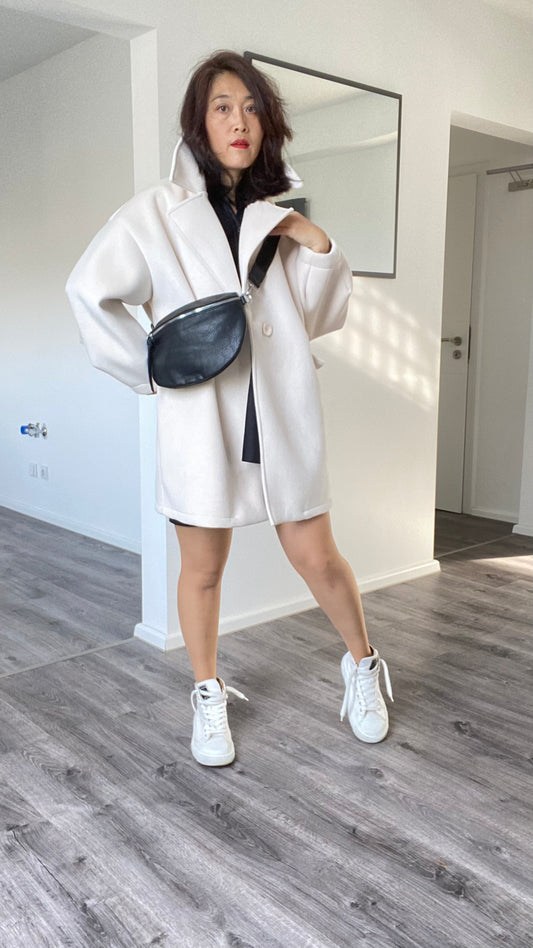 Damen crossbody bag-Umhängetasche-Schultasche-Bauchtasche-Handytasche in Schwarz