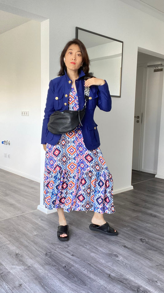 Damen Bauchtasche / Hüfttasche/ Umhängetasche/ Cross Body Bag in Schwarz