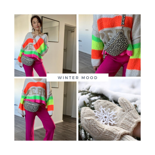 Bauchtasche -crossbody bag -Schultertasche- Wildleder Leopard Print von Grösse M