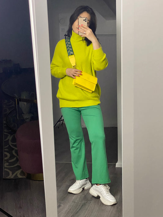 Damen Umhängetasche in Gelb