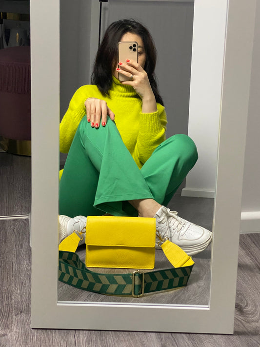 Damen Umhängetasche in Gelb